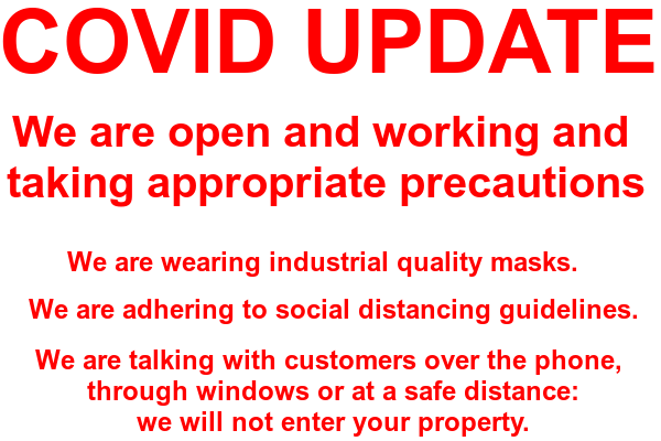 Covid Update - we are working and taking precautions